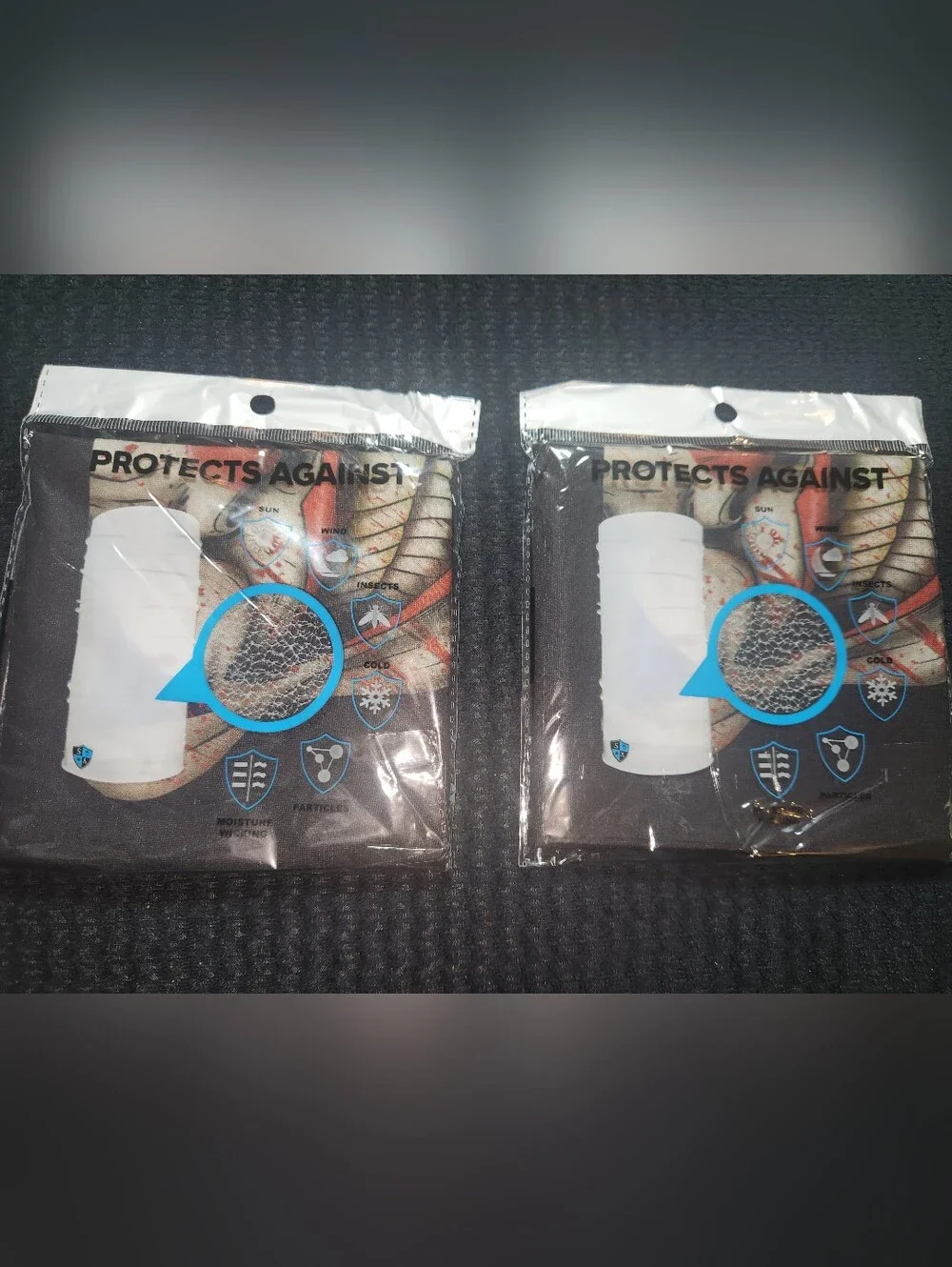 Set Of 2 Joker Face SA Neck Gaiters Face Shields Bandanas Fishing Must Have NEW